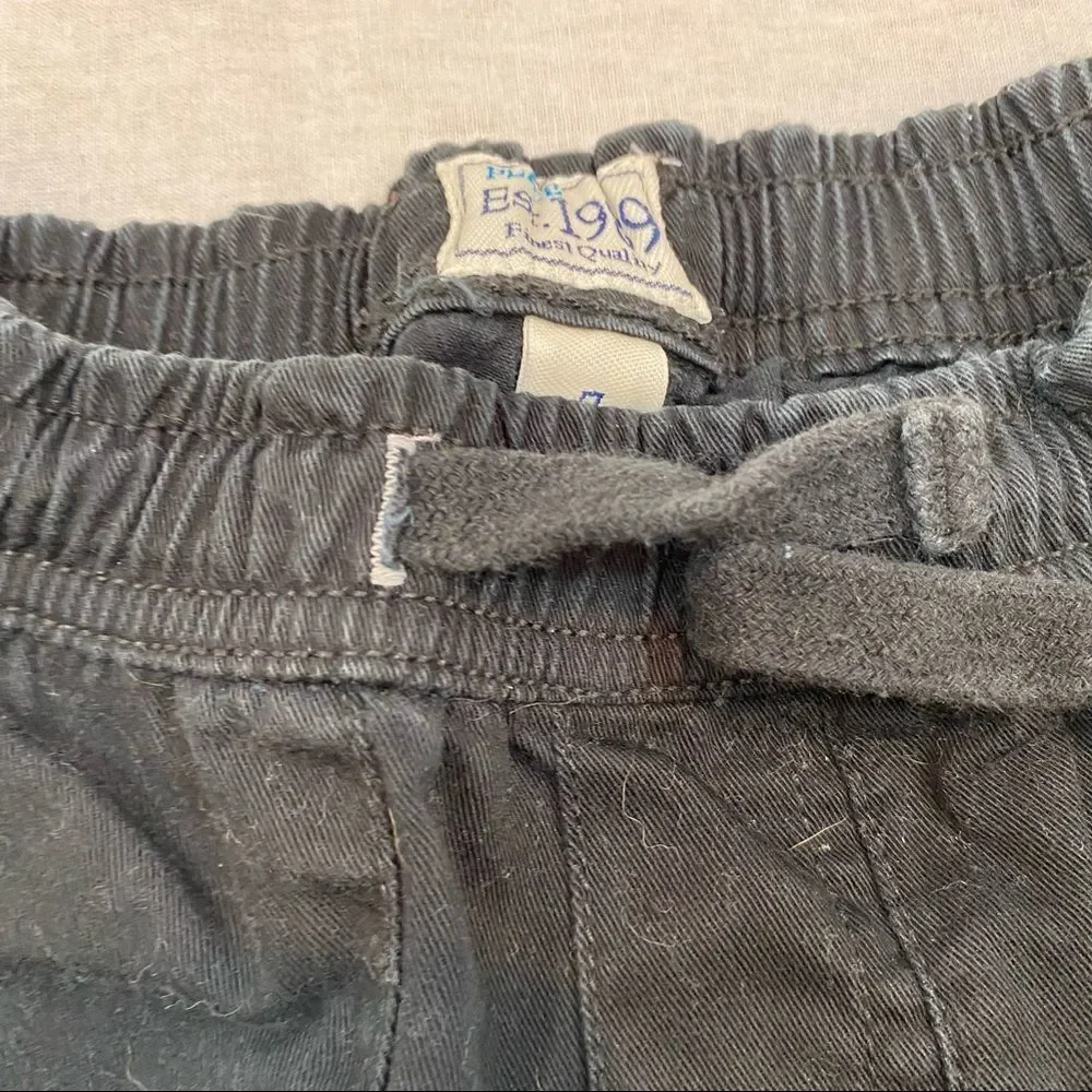 Lot of two Pairs of Boys Childrens Place Black‎ Shorts Both Size 7